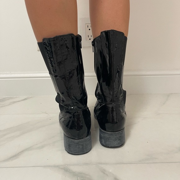 Black patent boots - Picture 5 of 6